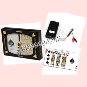 Brazil Copag Gold Black 1546 Marked Poker Cards, Spy Playing Cards