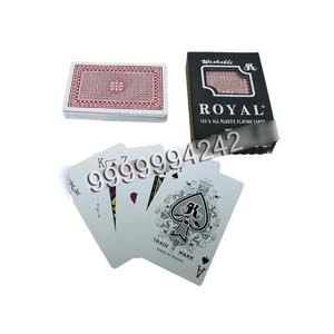 Taiwan Royal Bone Plastic Poker Card For Gambling And Magic With Two Regular Index