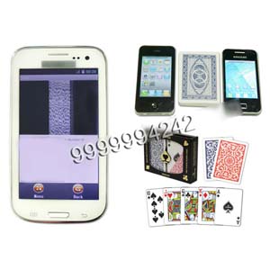 White Samsung Glaxy CVK 350 Poker Analyzer For Cheat At Texas Hold Em Poker Game