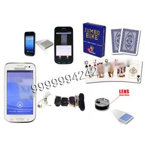 White Samsung Glaxy AKK K4 Phone Poker Analyzer Cheating Device For Semi Capado